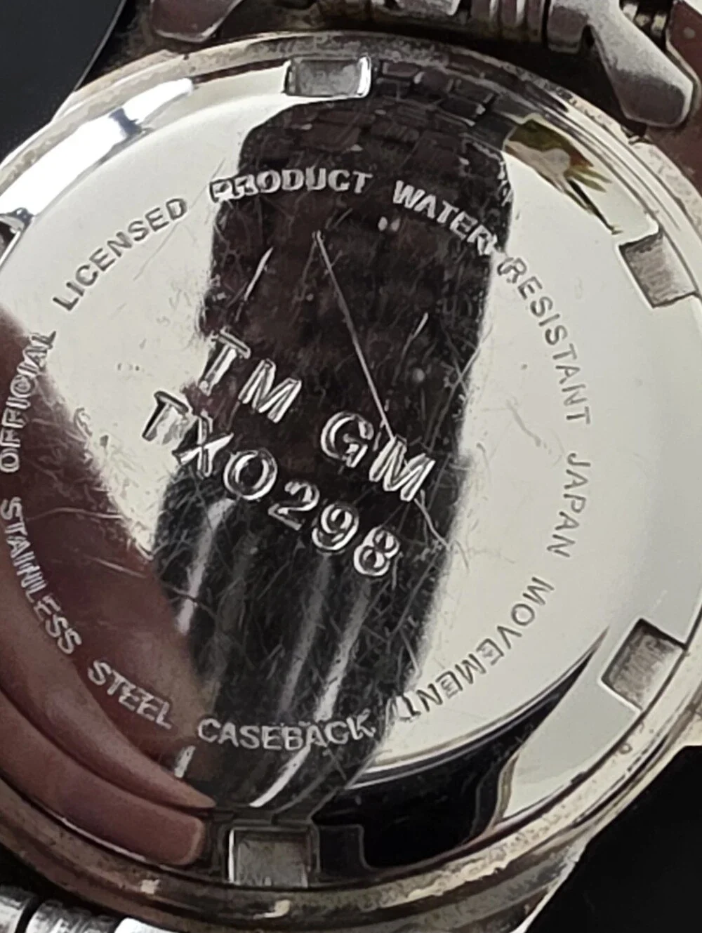 VTG Corvette GM TX0298 50th Anniversary Offically Licensed 26mm Date Watch WORKS